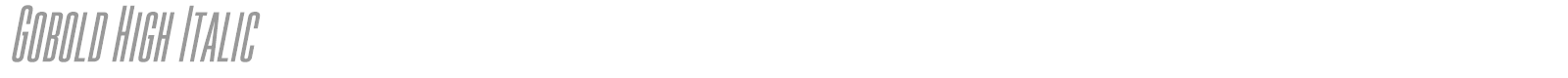 Gobold font preview